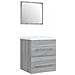 Mobile Bagno e Lavabo Integrato Grigio Sonoma Legno Multistrato - Foto miniatura 4