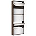 Scarpiera con Specchio a 5 Livelli Rovere Marrone 63x17x169,5cm - Foto miniatura 4
