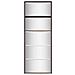 Scarpiera con Specchio a 5 Livelli Rovere Marrone 63x17x169,5cm - Foto miniatura 5