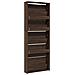 Scarpiera con Specchio a 5 Livelli Rovere Marrone 63x17x169,5cm - Foto miniatura 9