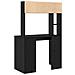 Scrivania Rovere nero 91 x 50 x 149 cm Legno multistrato - Foto miniatura 6