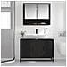 Armadio per Lavabo da Bagno Rovere nero 90 x 33 x 60 cm - Foto miniatura 4
