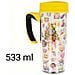 Tazza Termica Da Viaggio Da 533 Ml Con Manico E Coperchio Scorrevole, Multicolore - Foto miniatura 2