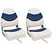 Sedili per Barca Pieghevoli 2pz con Schienale Alto 44x38x55 cm - Foto miniatura 1