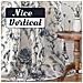 Set Di 2 Tende A Occhielli Con Stampa Effetto Lino - Semi-oscuranti, Design Moderno Xxl - Foto miniatura 5