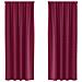 Tende con tende 2 pcs Rosso Vino 225x140cm Poliestere - Foto miniatura 1