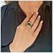 Anello In Pelle Marrone E Fibbia In Oro - Foto miniatura 3