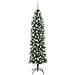 Albero di Natale Artificiale Sottile Verde e Bianco 240 cm - Foto miniatura 4