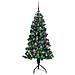 Albero di Natale Artificiale Angolare con 150 LED Verde 150 cm - Foto miniatura 3