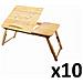 Tavolo per laptop in bambù VALORA - Pieghevole e regolabile, perfetto per la colazione e il lavoro L x 10 - Foto miniatura 1