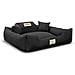 75x65 cm KINGDOG MM43 Cuccia per cani personalizzabile nera - Foto miniatura 2