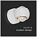 Lampada LED Da Muro 10W con Doppio Fascio Luminoso Colore Bianco 3000K, colore Bianco - Foto miniatura 3