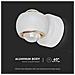 Lampada LED Da Muro 10W con Doppio Fascio Luminoso Colore Bianco 3000K, colore Bianco - Foto miniatura 4