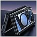 Custodia Magnetica Nera Con Retro In Vetro Trasparente Compatibile Con Huawei Mate Xts - Foto miniatura 2