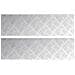 Dischi Quadrati 2 pcs Argento 70 x 20 cm Alluminio - Foto miniatura 1