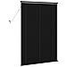 Tenda Veneziana Regolabile Nero 150 x 100 cm PVC - Foto miniatura 6
