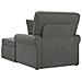 Chaise Longe con Gonna 3 pcs Grigio scuro Tessuto in Cords - Foto miniatura 6