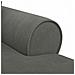 Chaise Longe con Gonna 3 pcs Grigio scuro Tessuto in Cords - Foto miniatura 8