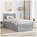 Struttura del letto Grigio Sonoma 70 x 190 cm Legno multistrato - Foto miniatura 3