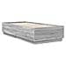 Struttura del letto Grigio Sonoma 70 x 190 cm Legno multistrato - Foto miniatura 5
