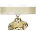 Lampada Da Comodino Glam Man In Ceramica Dorata Con Base Torso Maschile - Foto miniatura 4