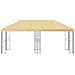 Gazebo con pareti laterali 6 x 3 m Crema Poliestere e Acciaio - Foto miniatura 3