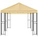 Gazebo con pareti laterali 6 x 3 m Crema Poliestere e Acciaio - Foto miniatura 4