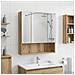 Mobiletto per specchio da bagno con porta Rovere Artigianale - Foto miniatura 2