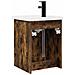 Mobile bagno con rubinetto Rovere Fumo 42 x 40 x 74,5 cm - Foto miniatura 7