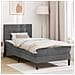Struttura letto con materasso Grigio scuro 90 x 200 cm Velluto - Foto miniatura 2
