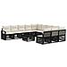 Set Divano da Giardino 12 pcs Nero polyrattan - Foto miniatura 1