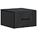 Mobiletto da notte a muro 2 pcs Nero 34,5 x 33 x 20 cm - Foto miniatura 3