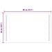 Specchio da bagno LED Trasparente 50 x 80 cm vetro temperato - Foto miniatura 9