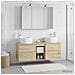 Set di mobili per il bagno 4 pcs Rovere Sonoma - Foto miniatura 4