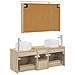 Set di mobili per il bagno 4 pcs Rovere Sonoma - Foto miniatura 8