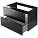 Mobile sottolavabo 160 cm, Sospeso, Finitura ""Kaschmir"" scanalata con piano, 3 maniglie, FLOW - Foto miniatura 3