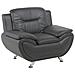 Poltrona In Pelle Sintetica Grigia Leira - Foto miniatura 21