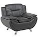Poltrona In Pelle Sintetica Grigia Leira - Foto miniatura 16