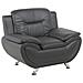 Poltrona In Pelle Sintetica Grigia Leira - Foto miniatura 10