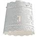 Sospensione Bianco Opaco Paralume Forato Pizzo Lampadario Moderno E14 I-cluny-s14 - Foto miniatura 3