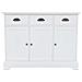 Credenza con 3 Ante in MDF e Legno di Pino 105x35x77,5 cm - Foto miniatura 4