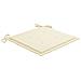 Cuscini Per Sedie Da Giardino 4 Pz Crema 50x50x4 Cm Tessuto - Foto miniatura 2