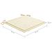 Cuscini Per Sedie Da Giardino 4 Pz Crema 50x50x4 Cm Tessuto - Foto miniatura 9