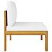 Set Divani Da Giardino 11 Pz Con Cuscini Crema Massello Acacia - Foto miniatura 4