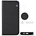 Cover Per Samsung A5 2017, Nero - Custodia A Libro Flip Smart Magnetica Con Appoggio E Porta Carte - Foto miniatura 3