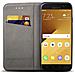 Cover Per Samsung A5 2017, Nero - Custodia A Libro Flip Smart Magnetica Con Appoggio E Porta Carte - Foto miniatura 5