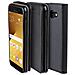 Cover Per Samsung A5 2017, Nero - Custodia A Libro Flip Smart Magnetica Con Appoggio E Porta Carte - Foto miniatura 6