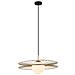 Pendente A Sospensione Moderno Dorato 1 Luce Con Oro, Paralume Bianco, Attacco E27 - Foto miniatura 1
