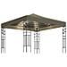 Gazebo con Luci LED a Stringa 3x3 m Grigio Talpa - Foto miniatura 1