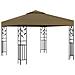 Gazebo con Luci LED a Stringa 3x3 m Grigio Talpa - Foto miniatura 2